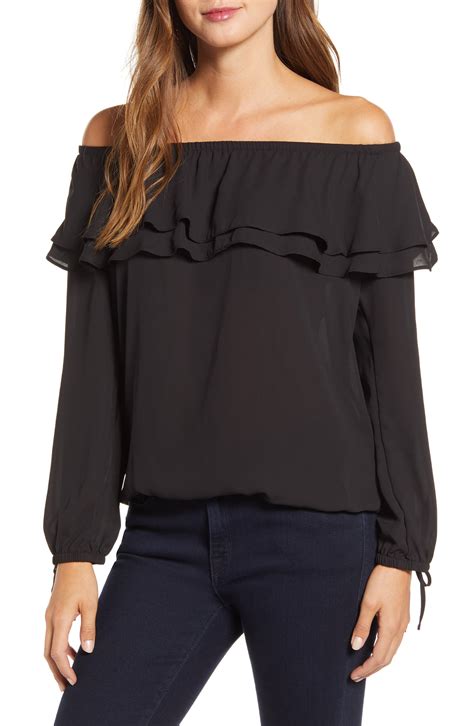 women shirt michael kors|Michael Kors off shoulder top.